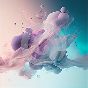 Water Explode Soft Color Disarray Abstract Wallpaper