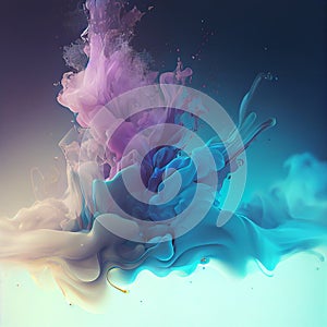 Water Explode Soft Color Disarray Abstract Wallpaper