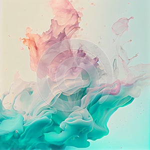 Water Explode Soft Color Disarray Abstract Wallpaper