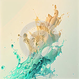 Water Explode Soft Color Disarray Abstract Wallpaper