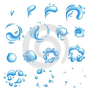 Water explosion special effect fx animation frames sprite sheet. Vortex water and thunder power explosion frames for flash animati