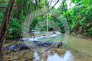 Water fall in deep forest Thailand