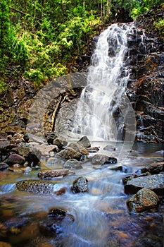 Water fall in kahung valley, south kalimantan.