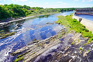 A water fall on Kennebec river