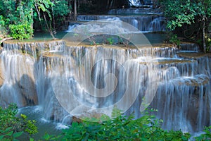 Water fall in spring season, Thailand