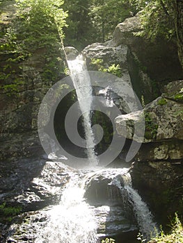 Water fall in the woods of connecticut in the middle of summer 1 photo