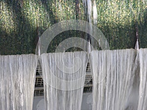water falling in the form of waterfall waterfall fountain spring