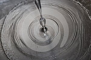 Water Falling into Sink