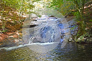 Water falls in stream, El Montseny Barcelona