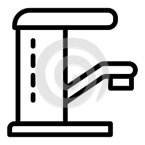 Water faucet icon, outline style