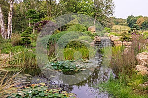 Water feature in a landscape park.