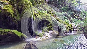 Water features of the river Bussentino along its path.
