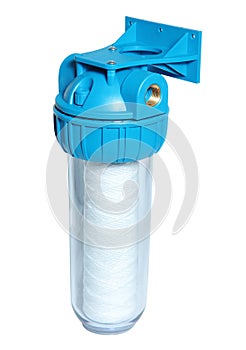 Water Filter Housing Isolated White Background