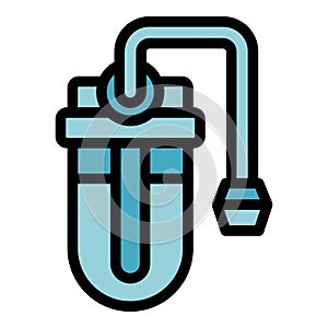 Water filter icon vector flat