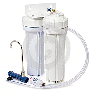 Water filter isolated on white background