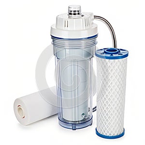 Water filter isolated on white background