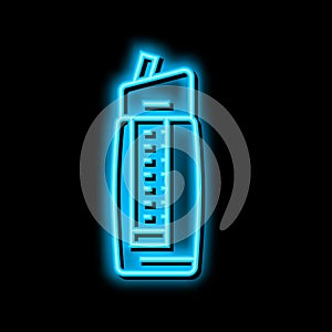 water filter portable neon glow icon illustration