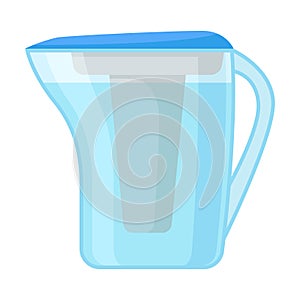 Water Filter Portable Storage Tank Vector Illustration