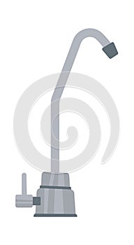 Water filter taps flat icon Microfiltration technology