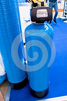 Water filters. Softening filters. Device for deferrization and demanganation with a control valve photo