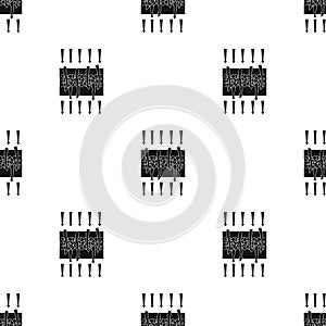 Water filtration through carbonic filter icon in black style isolated on white background. Water filtration system