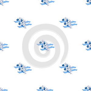 Water filtration through carbonic filter icon in cartoon style isolated on white background. Water filtration system