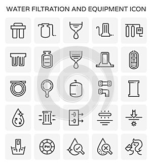 Water filtration icon