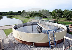 Water filtration plant photo