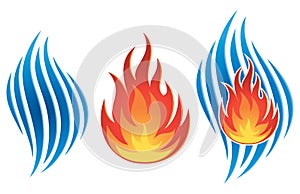 Water Fire Logo