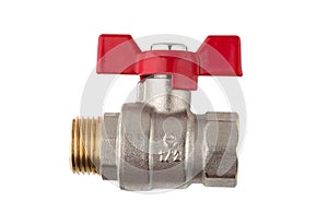 Water fitting on a white background.