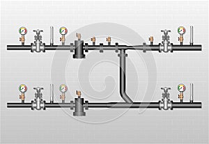 Water flow metering station