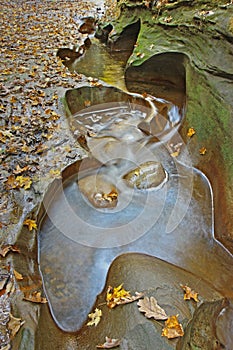 Water flowing in the Indiana Potholes photo