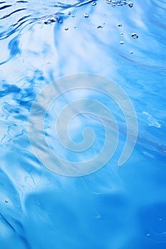 Water flowing out onto the white background, in the style of massurrealism, blue photo