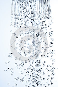 Water flowing in the shower photo