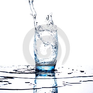 Wasser spritzen glas 