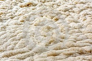 Water foam texture on the river