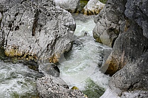 Water force of nature in the Alps