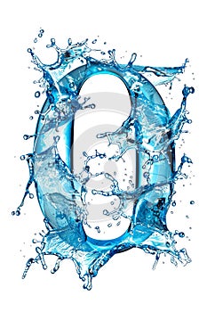 Water Forming Letter O