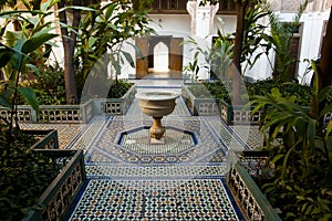 Water Fountain at Bahia Palace - Marrakesh - Morocco