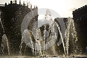 Water fountain in Barcelona