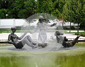 Water Fountain in Bratislava Slovakia