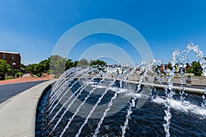 Water Fountain in Carrol Creek Promenade in Frederick, Maryland photo