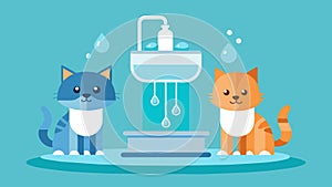A water fountain designed specifically for cats and dogs featuring a smart filter that removes bacteria and minerals to