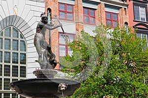 Water Fountain in Gdansk Poland