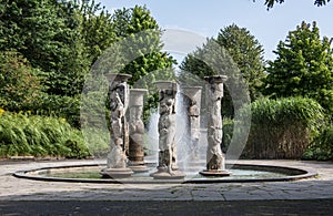 Water fountain in the Kurpark NÃ¼mbrecht