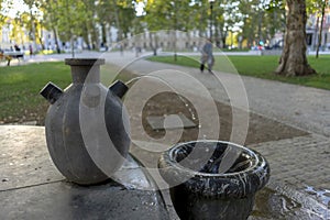 Water fountain in Ljubljana