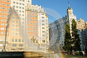 Water Fountain in Madrid photo