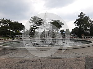 Water fountain Nusantara Park Cipanas Indonesia photo