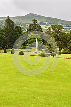 Water fountain at Powerscourt, Ireland photo