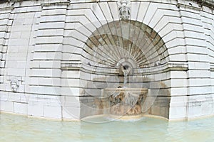 Water fountain on Sacre Coeur